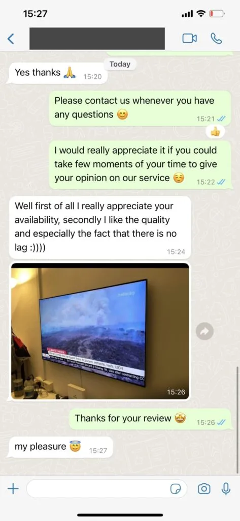 WhatsApp Kundenchat Feedback 2